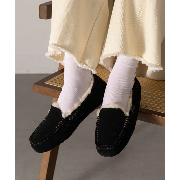 楽天市場】UGG モカシン(カラーブラック)(レディース靴|靴 楽天市場】UGG モカシン(カラーブラック)(レディース靴|靴