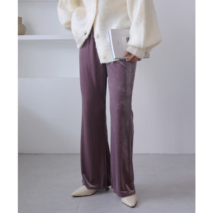 楽天市場】ベロア パンツ（カラーパープル）の通販