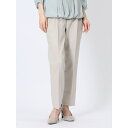 【マラソン期間中 5%OFFクーポン】TAKA-Q WOMEN ストレッチウォッシャブル シャーク テーパードパンツ ベージュ(セットアップ可能) スーツ