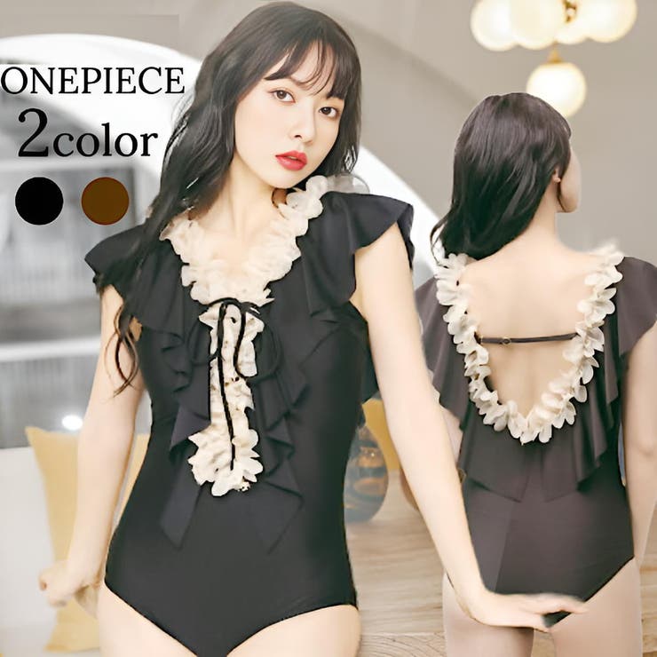 Anna Mu JAPAN 水着体型カバー レディース ワンピース 体型カバー水着 オフショル水着 ラッシュガード フィットネス シンプル 盛れる 大きいサイズ かわいい 可愛い オトナ女子 盛れる水着 大人 ママ水着ミセス 20代 30代 40代 50