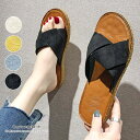 【5/16 1:59まで 5%OFFクーポン】maison de LATIR スリッパ 外履き スリッパ サンダル サンダル ぺたんこ フラットカジュアルサンダ...