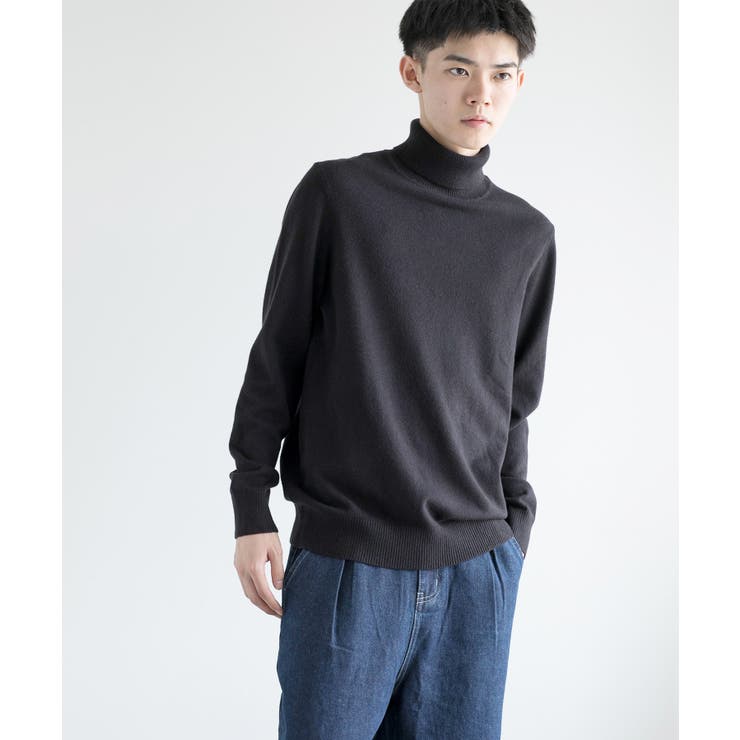 【10％OFFクーポン！配布中！】aimoha men 【aimoha neo】Standard Turtleneck Knit Sweater【AW】 トップス