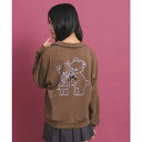 【5/10限定 15%OFFクーポン】PINK-latte バッククマプリントのスキッパーパーカー その他