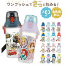 【マラソン期間中 5%OFFクーポン】BACKYARD FAMILY 水筒 480ml 通販 キッズ ジュニア 子供用 直飲み マイボトル 食洗機対応 ショルダー 肩紐 プラスチック おしゃれかわいいキャラクター スケーター ワンプッシュ 軽量 軽い プ