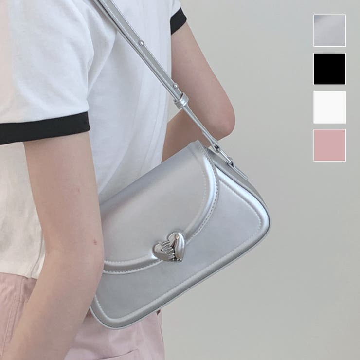 【10％OFFクーポン！4/10(金)1:59まで】maison de LATIR ハートのついたコロンと可愛いショルダーバッグ 2way ハート ミニショルダー 韓国 韓国ファッション カジュアル結婚式 フォーマル オフィス　春　韓国ファッション バッ