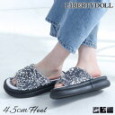 LibertyDoll 4.5cmヒール ワンピース パーティー 韓国ファッション 旅行 厚底サンダル ☆4192 シューズ・靴