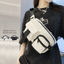 Outfitter lab ダブルポケットナイロンボディバッグ バッグ・鞄
