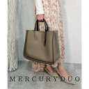 STYLE CODE 【MERCURYDUO/マーキュリーデュオ】ラージポケット 2WAY ラージトートバッグ キーリングチャーム付き バッグ・鞄