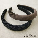 【5/16 1:59まで 5%OFFクーポン】VINGTAINE カチューシャ レオパード 豹柄 ベロア 柄物 ヘアアクセサリー 可愛い ギフト プレゼント H...