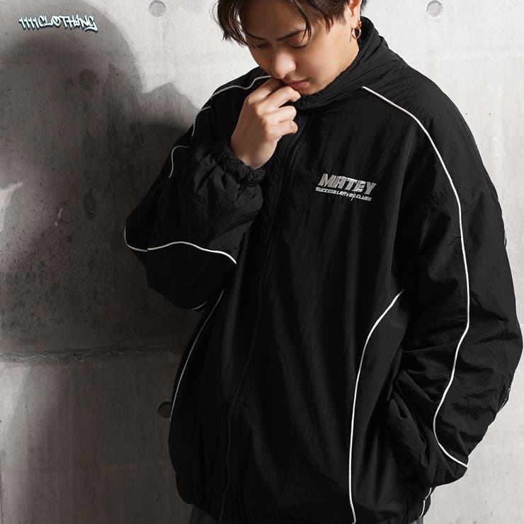 【10%OFFクーポン!11/27(木)1:59まで】ONE 4 PREMIUM ナイロンジャケット メンズ オーバーサイズ ブルゾン レディース リバーシブル...