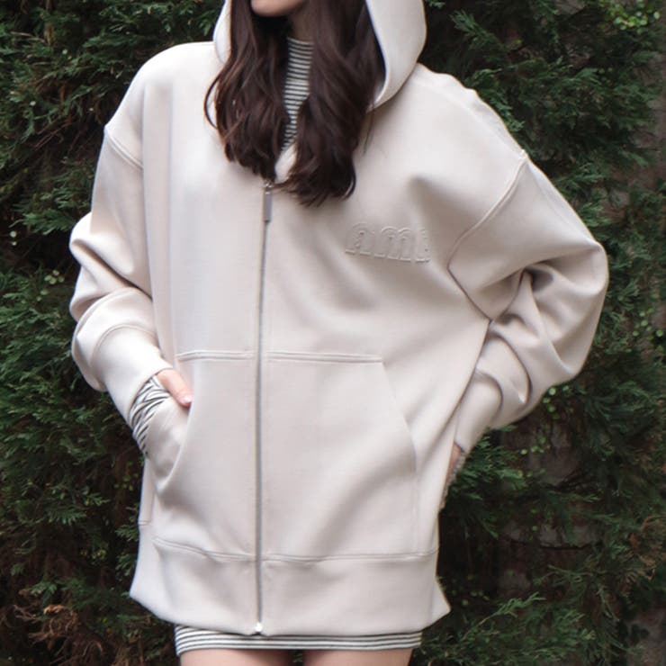 AMBIENT フードパーカー トップス