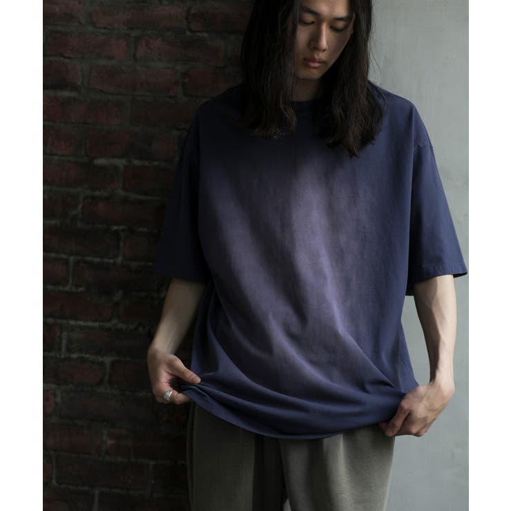 aimoha men OMBRE FADE COTTON TEE トップス（2枚目）