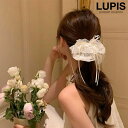 LUPIS オーガンジーレースリボンシュシュ ヘアアクセサリー
