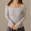 レースレディース オフショルダー ボーダー 長袖 カットソー Tシャツ 長袖 レディース 春 秋 ロンT 細身 配色 バイカラー タイト ストライプ 肌見せ 薄手 細身 タイト おでかけ デート 着映え 大人カジュアル 40代 モテ服 韓国ファッション
