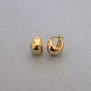 【8/10限定 20%OFFクーポン】Melody Accessory ピアス 日本製 キャッチレスピアス 純チタン レディース メタル チタン K18GP フープ 大ぶり 金属アレルギー対応 ワンタッチ 落としにくい 外れにくい 大きめ キャッチレス ク
