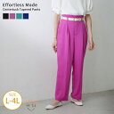 【8/11まで5%OFFクーポン】A Happy Marilyn effortless mode センタータック テーパードパンツ 大きいサイズ レディース パンツ カラーで魅せる お洒落にスッキリ美脚 高見え スムース ボトムス L LL 3L 4L
