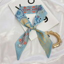 【10%OFFクーポン!12/11(木)1:59まで】JS FASHION 細長 スカーフ 全3柄 アクセサリー アレンジ リバーシブル バッグスカーフ 上品 ...