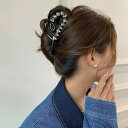 JS FASHION ヘアクリップ 全3色 バンスクリップ ビジュー付き ハート キラキラ ヘアアクセサリー 大きい 大きめ 黒 成人式 謝恩会 髪留め 普段使...