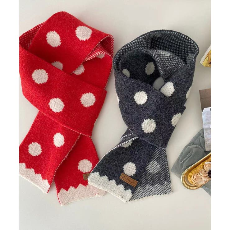 楽天市場】ピンクドットマフラーの通販