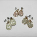 monamona マーブルティアドロップピアス アクセサリー