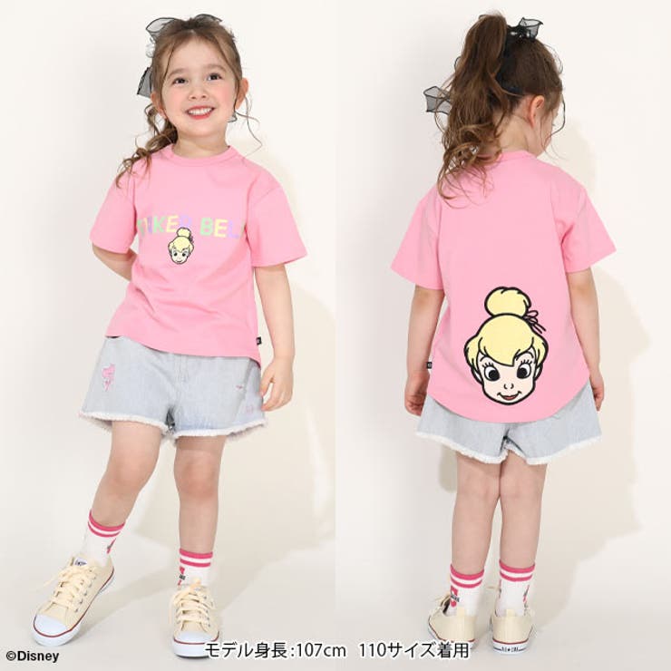 BABYDOLL ディズニー バックキャラクターワッペンTシャツ 0304K トップス