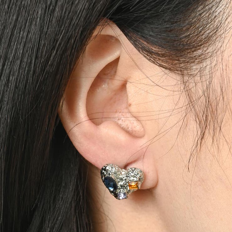 lunolumo ピアス レディース ハート ビジュ キラキラ お洒落 プレゼント シルバー925 PI アクセサリー shoplistselect-10254949 SHOPLIST サンプル画像3