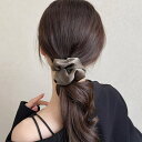 【マラソン期間中 5%OFFクーポン】ANGELCLOSET サテンヘアゴム シュシュ韓国風 無地6色 ヘアアクセサリー