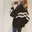【マラソン期間中 5%OFFクーポン】COCOMOMO カットソー ドルマンスリーブ ロング tシャツ スウェット トレーナー レディース ゆったり 大きいサイズ 体型カバー おしゃれ 長袖 丸襟 カッコイイ カジュアル 韓国 プチプラ クルーネック 春