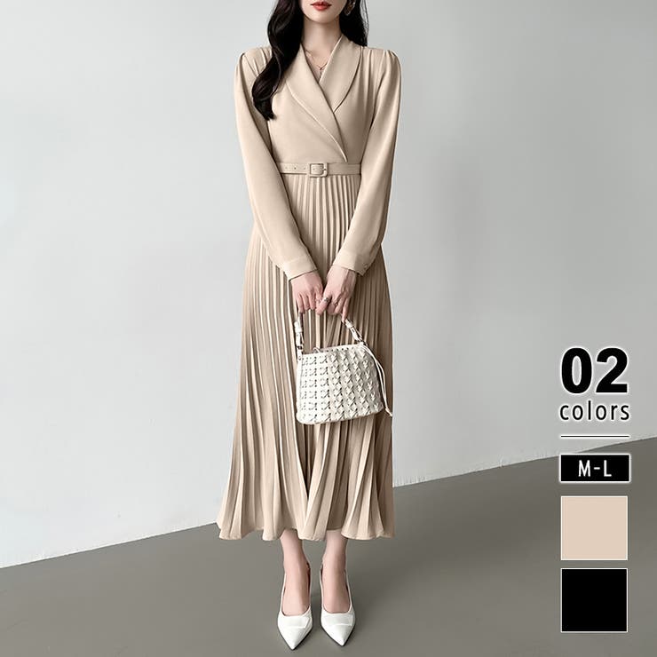 GASA ロングワンピース カシュクール ベージュ キナリ 楽天市場