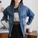 【5%OFFクーポン 9/11 1:59まで】Doula Doula デニムジャケット【韓国ファッション】 アウター(コート・ジャケットなど)