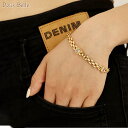 Doux Belle スクエアチェーンビジューブレスレット アクセサリー