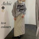 Achic キルティングスカート スカート