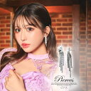 Dazzy スクエアビジューシャンデリアピアス アクセサリー