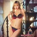 Dazzy グロッシーサテンリングブラジャー&フルバックショーツ インナー・下着