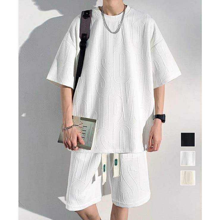 【10%OFFクーポン!11/27(木)1:59まで】AsaAura メンズ 半袖tシャツ ハーフパンツセット トップス