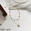 G&L Style ハートモチーフ2連ネックレス 9419 アクセサリー