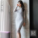 JS FASHION ワンピース 結婚式 パーティードレス タイトワンピース レースワンピ シースルー 長袖 ミディアム丈 きれいめ スリム 細見え 華やかおしゃれ セクシー 大きいサイズ 大人可愛い ウエスト切替 タイトライン 結婚式 謝恩会 二次会