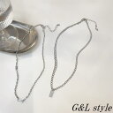 【5/16 1:59まで 5%OFFクーポン】G&L Style シルバープレートチェーンネックレス 9526 アクセサリー