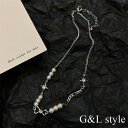 【5/16 1:59まで 5%OFFクーポン】G&L Style シルバーモチーフパールネックレス 10010 アクセサリー