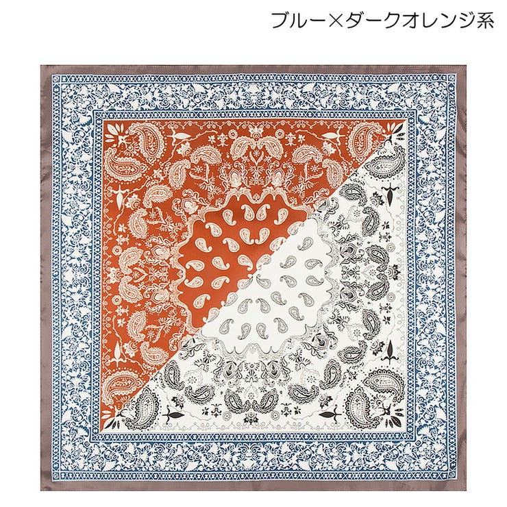 【20％OFFクーポン！6/10(水)限定】JS FASHION 大判 スカーフ 60×60cm 全4柄 ペイ...