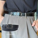 ninon ベルト レディース 大きいサイズ ビジネス カジュアルベルト 太め 太 ジーンズ おしゃれ 黒 デニム 2サイズ ベルト太 スーツ ゴルフ フォーマ...