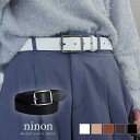 【5/16 1:59まで 5%OFFクーポン】ninon ベルト レディース メンズ カジュアル バックル カジュアルベルト 大きいサイズ ビジネス 太 おしゃ...