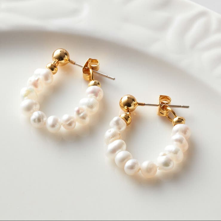 Vita Felice 天然淡水パールピアス アクセサリー