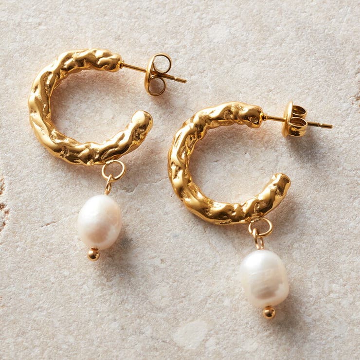 Vita Felice バロックパールフープピアス アクセサリー