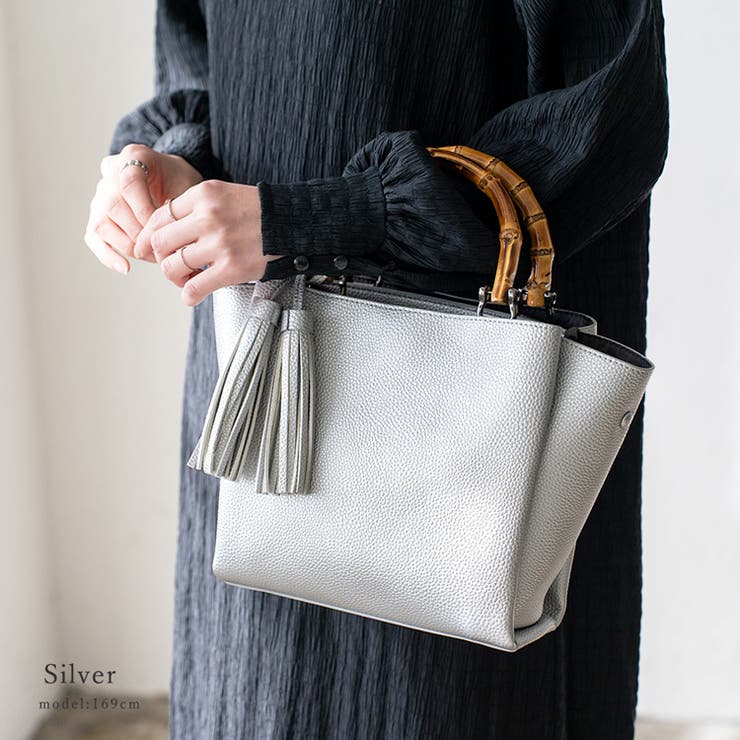 楽天市場】バンブー バッグ（カラーシルバー）（バッグ｜バッグ・小物