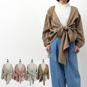 STYLEBLOCK シャツ ブラウス レディース 春 オフィス おしゃれ 長袖 コーデ リボン 無地 トップス ライトベージュ ピンク ミント ベージュ トッ...