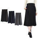 STYLEBLOCK スカート フレアスカート ステッチチェック サイドライン タック入り フロントボタン ボトムス レディース ダークグレー ネイビーブラック 冬先行 スカート