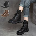 STYLEBLOCK レースアップブーツ ショートブーツ 歩きやすい 裏起毛 暖かい 合皮 PUレザー 黒 太ヒール シューズ 靴 レディース ブラック ブラウン 秋先行 シューズ・靴