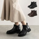 STYLEBLOCK ショートブーツ ブーツ ローヒール 太ヒール 歩きやすい 合皮 黒 シューズ 靴 レディース ブラック ブラウン 冬先行 シューズ・靴
