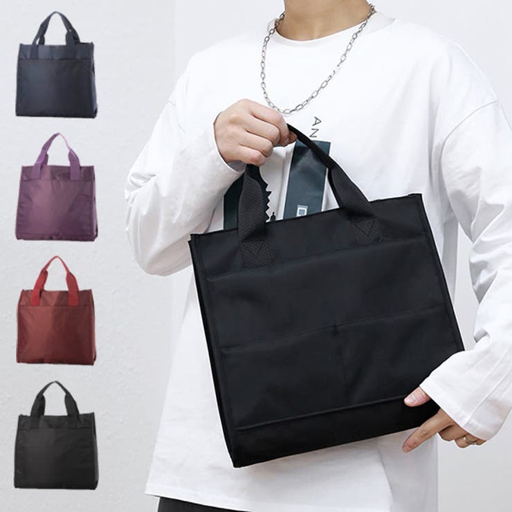 STYLEBLOCK トートバッグ ミニ 無地 手持ち 小さい ランチバッグ バッグ 鞄 ユニセックス レディース クラレット ネイビー ブラック パープル バッグ・鞄